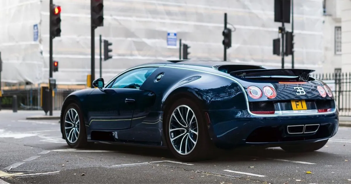 Formula 1 car with custom plate